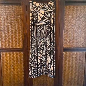 RACHEL PALLY - Tropical leaf pattern skirt/Maxi 3X